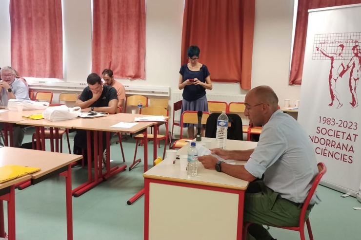 El secretari d’Estat d’Economia, Treball i Habitatge, Jordi Puy, durant la seva intervenció.